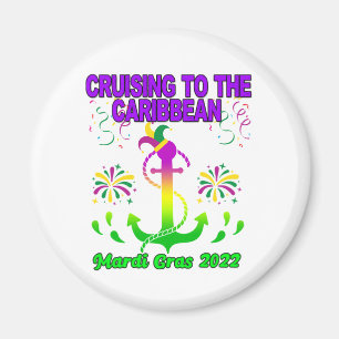 Aimant Équipe de Mardi Gras Cruise Squad 2022 Corresponda