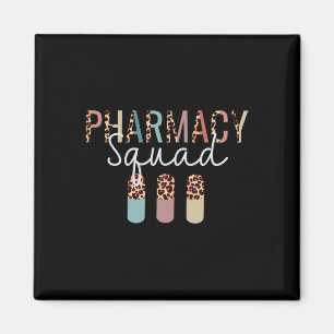 Aimant Équipe De Pharmacie Avec Empreinte de léopard Pour
