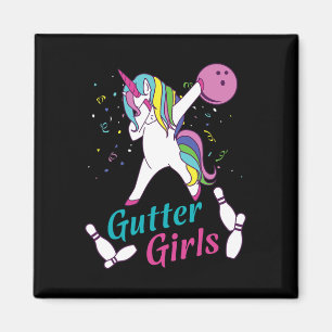 Aimant Équipe de quilles Licorne Gutter Girls Nuit de Lig