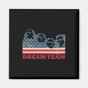 Aimant Équipe de rêve Mount Rushmore Drapeau américain pa