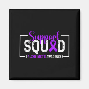 Aimant Équipe de soutien Mois de la sensibilisation à Alz