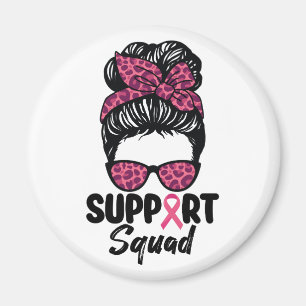 Aimant Équipe de soutien Nœud décoiffé Guerrière rose Can
