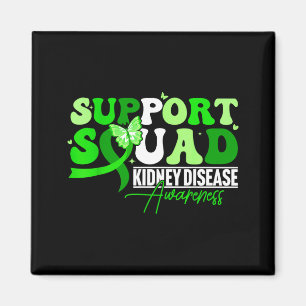 Aimant Équipe de soutien ruban papillon vert chronique