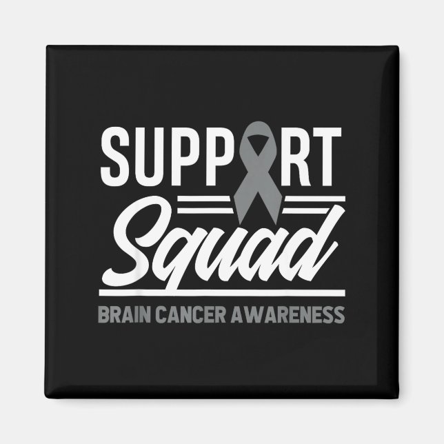 Aimant Équipe de soutien Tumeur cérébrale Soutien Cancer  (Devant)