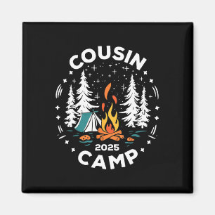 Aimant Équipe de vacances d'été de camping Camp de cousin
