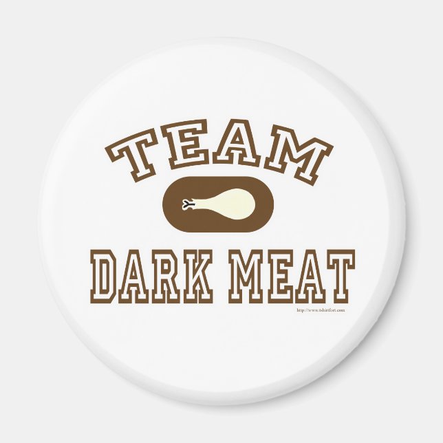 Aimant Équipe de viande noire ! (Devant)