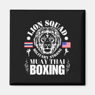 Aimant Équipe Lion Thaïlande Kickboxing Muay Thai Mma Ent