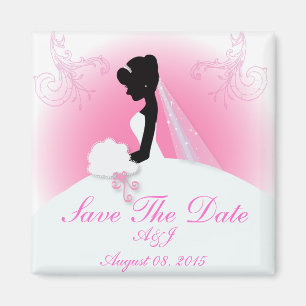 Aimant Équipe mariée Mariage gown Mariée mariée silhouett