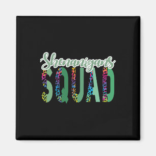 Aimant Équipe Shenanigan Squad Fête de la Saint-Patrick C