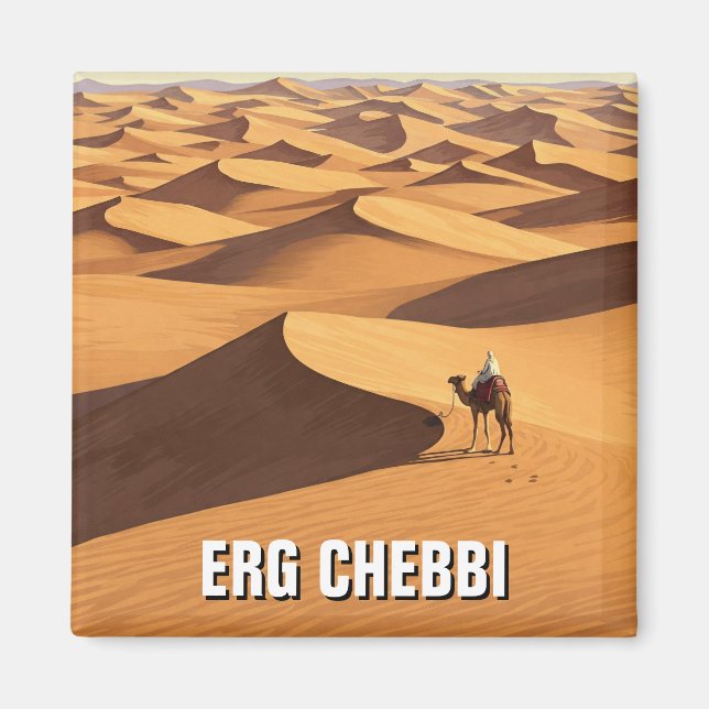 Aimant Erg Chebbi Merzouga Maroc Voyage (Devant)