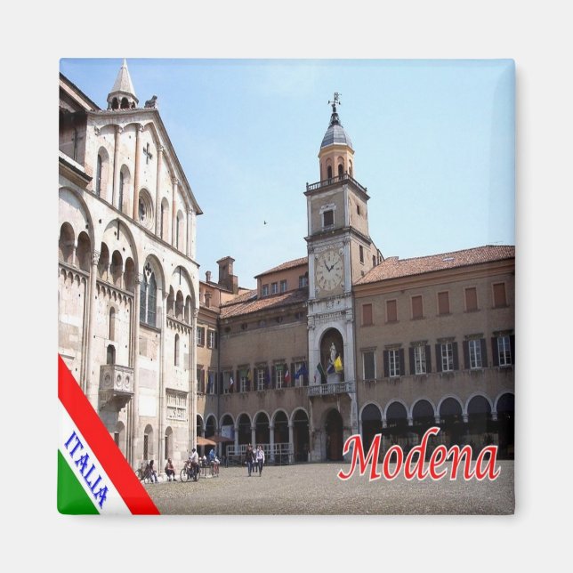 Aimant ERM010 MODENA, Hôtel De Ville Et Cathédrale, Réfri (Devant)
