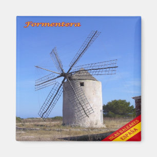 Aimant ES - Espagne - Formentera - Moulin à vin