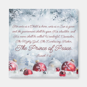 Aimant Ésaïe 9:6 Un enfant est né Noël