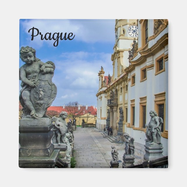 Aimant Escaliers avec anges en pierre à l'église Loreto P (Devant)