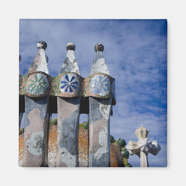 Aimant Espagne, Catalogne, Barcelone. Casa Batllo (1906). (Devant)