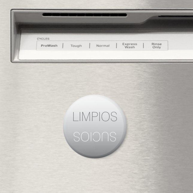 Aimant Espagnol Español Limpios Sucios Lave-vaisselle ron (In Situ (Lave-vaisselle))