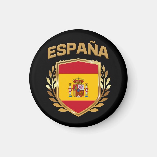 Aimant Espana Espagne - Bouclier Drapeau (Devant)