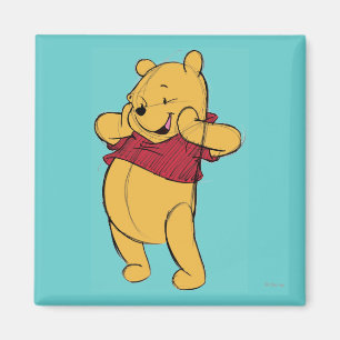 Aimant Esquisse Winnie l'ourson