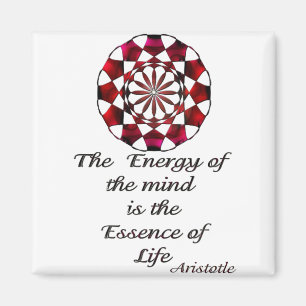 Aimant *Essence de la vie* -Citation d'Aristote