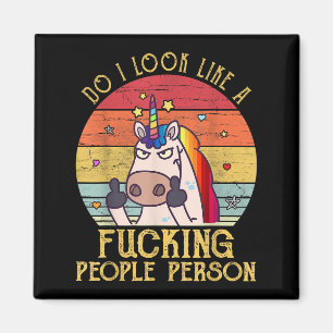 Aimant Est-ce que j'ai l'air d'une licorne pour les gens