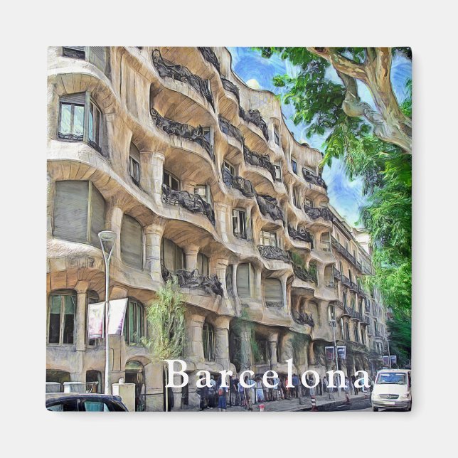 Aimant Esthétique. Balcon. Casa Mila. (Devant)