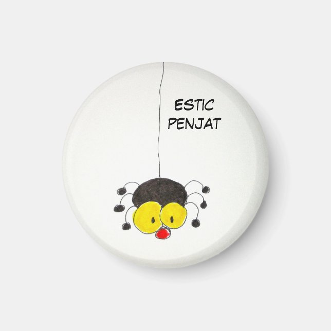 Aimant « estic penjat ». (Devant)