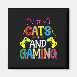 Aimant Et jeu pour le chat amateur joueur de jeu vidéo je
