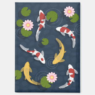Aimant Étang japonais de poissons Koi