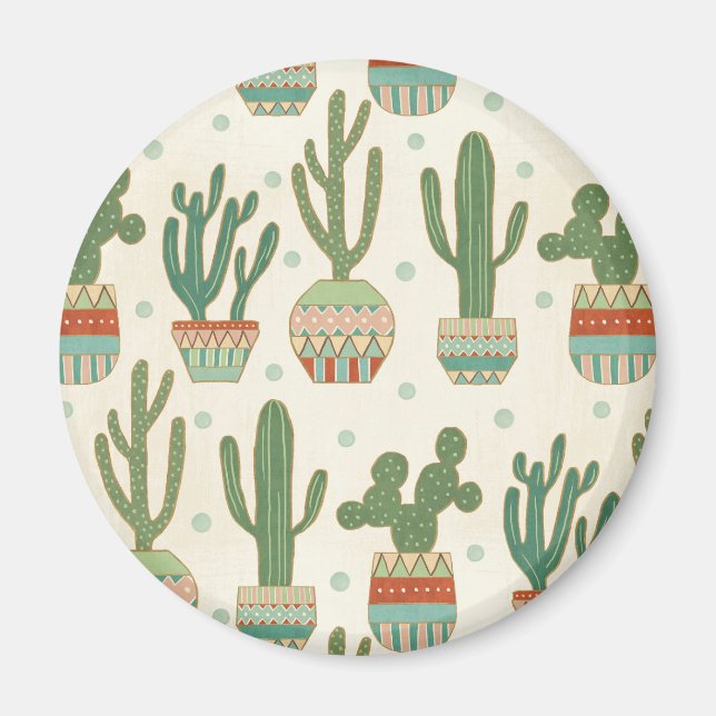 Aimant Étape Geo Sud-Ouest | Motif Cactus (Devant)