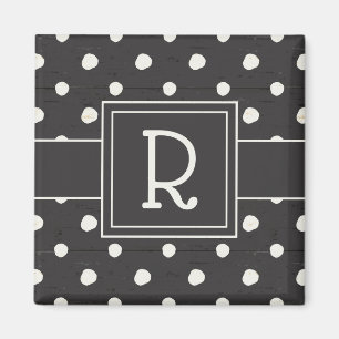 Aimant Étape simple une de signes du monogramme  