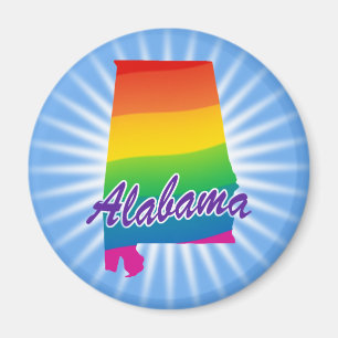 Aimant État Arc-En-Ciel De L'Alabama