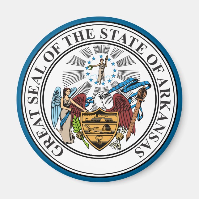 Aimant État de l'Arkansas (Devant)