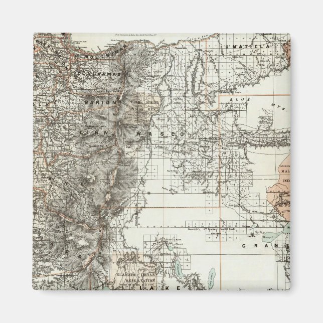 Aimant État De L'Oregon (Devant)