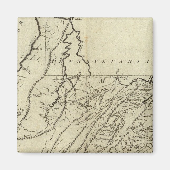 Aimant État de Virginie (Devant)