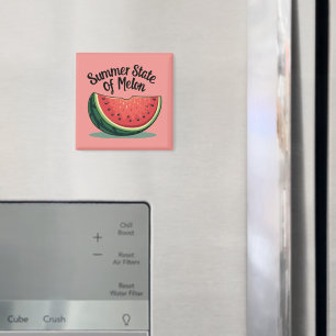 Aimant État d'été de l'art de fruit rétro Melon