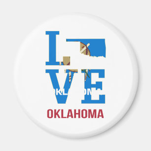 Aimant État d'Oklahoma Love USA