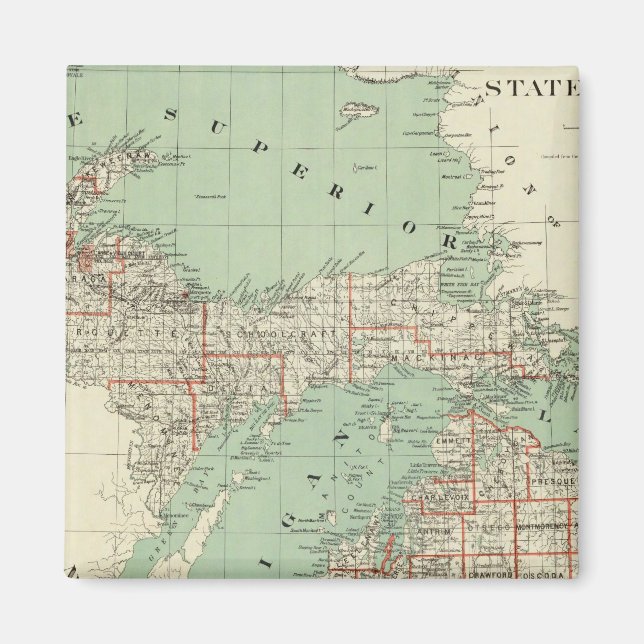 Aimant État du Michigan (Devant)