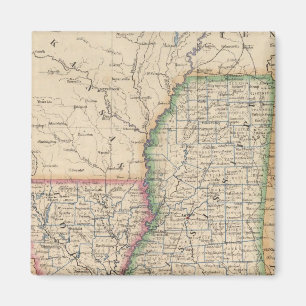 Aimant États du Mississippi et de Louisiane