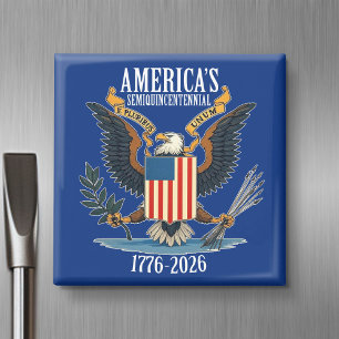Aimant États-Unis 250 - 1776-2026 - Blason de l'aigle vin