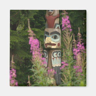 Aimant États-Unis, Alaska, Ketchikan, Totem Bight State