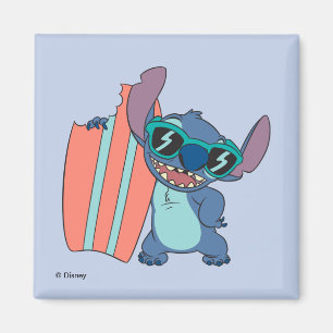 Aimant Été avec Surfboard