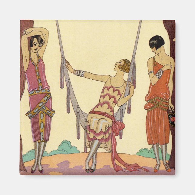 Aimant Été en France Art Déco (Devant)