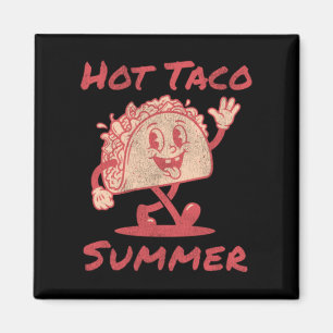Aimant Été Taco Chaud
