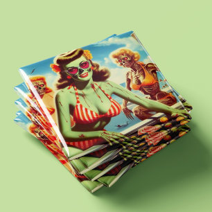 Aimant Été Zombie Pin up