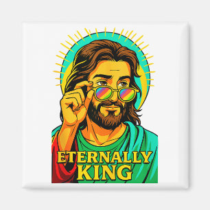 Aimant Eternellement Roi Cool Jésus Christian Anime Manga
