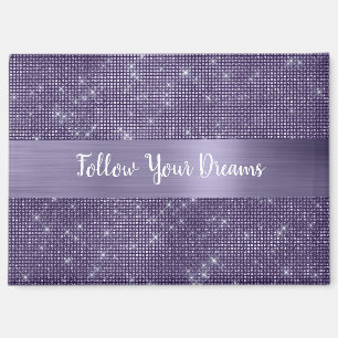 Aimant Étincelle Violette Citation Personnalisée