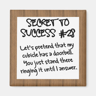 Aimant Étiquette appropriée de bureau de pratique