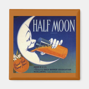 Aimant Étiquette de caisse d'oranges de marque de