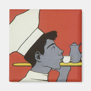 Aimant Étiquette de produit vintage, Kakao chocolat chaud