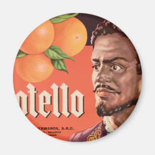 Aimant Étiquette orange d'Otello